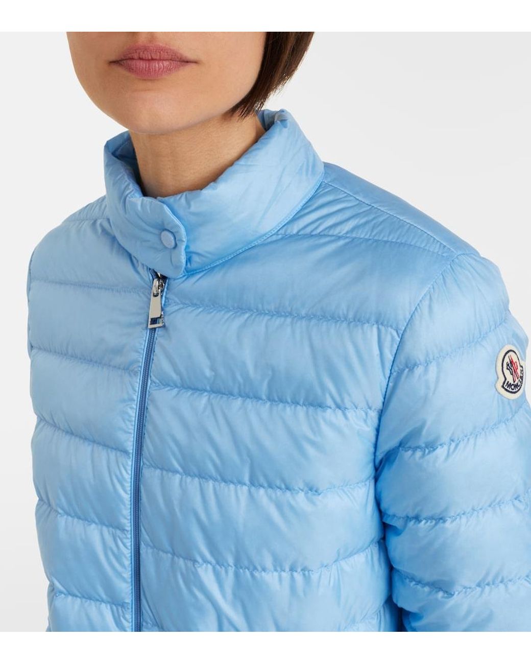Moncler Blue Lans Quilted Down Jacket