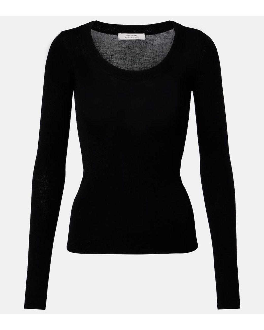 Dorothee Schumacher Black Virgin Wool Top