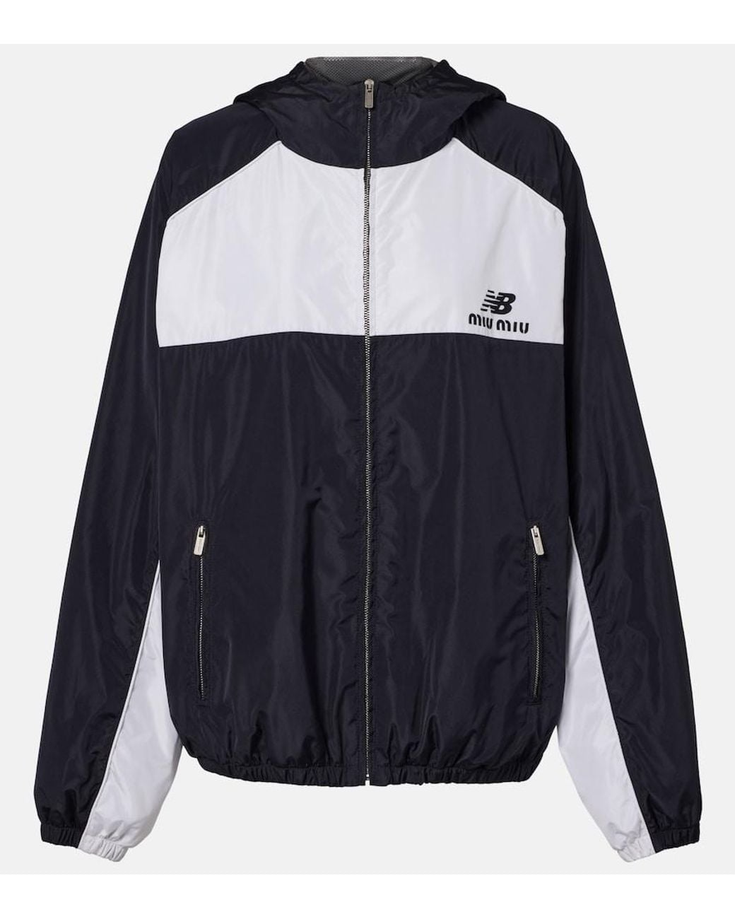 Miu Miu Blue X New Balance Poplin Track Jacket