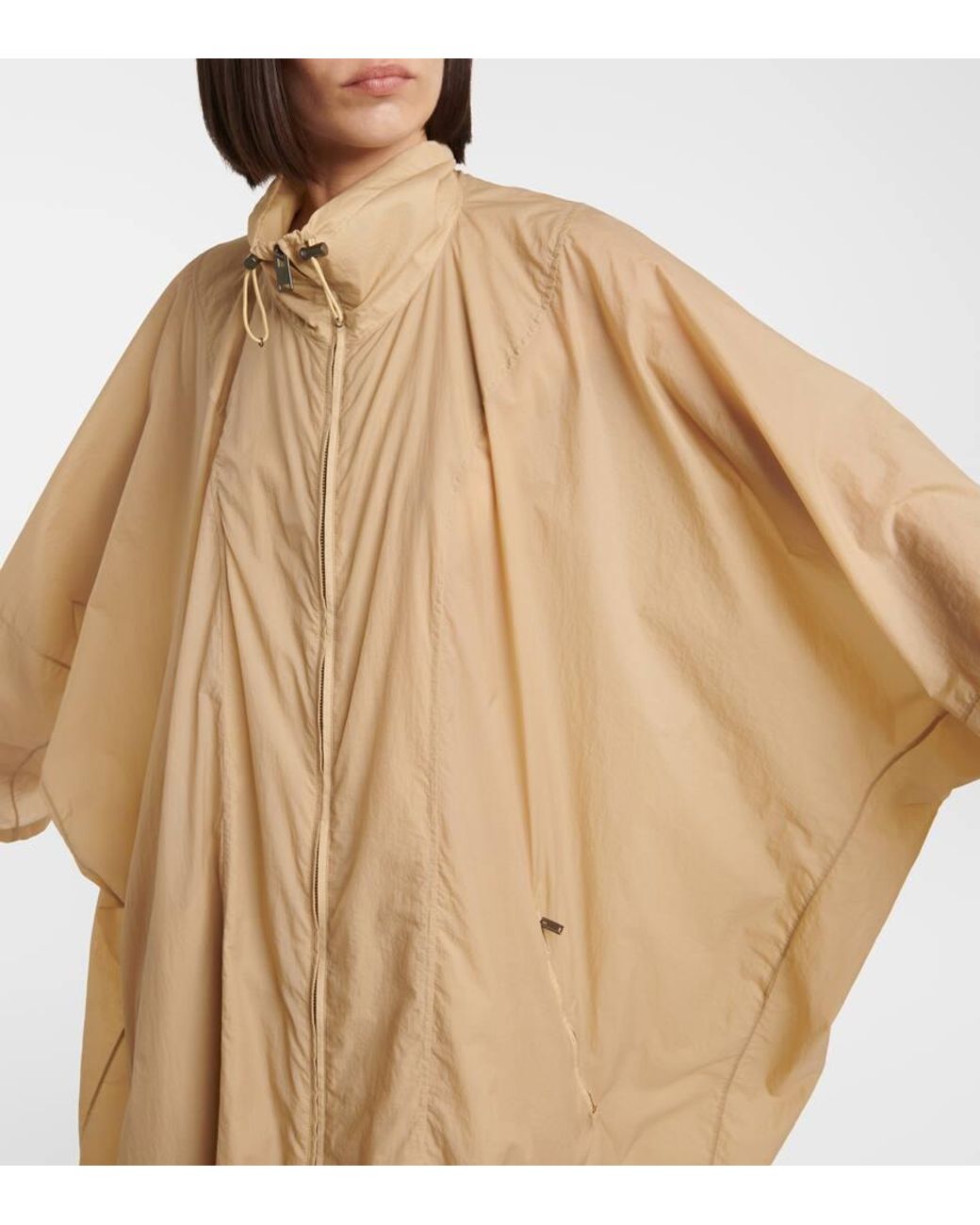 【関税&送料込】The Row Cappotto The Row concealed-button Cape Coat | Brown | FARFETCH