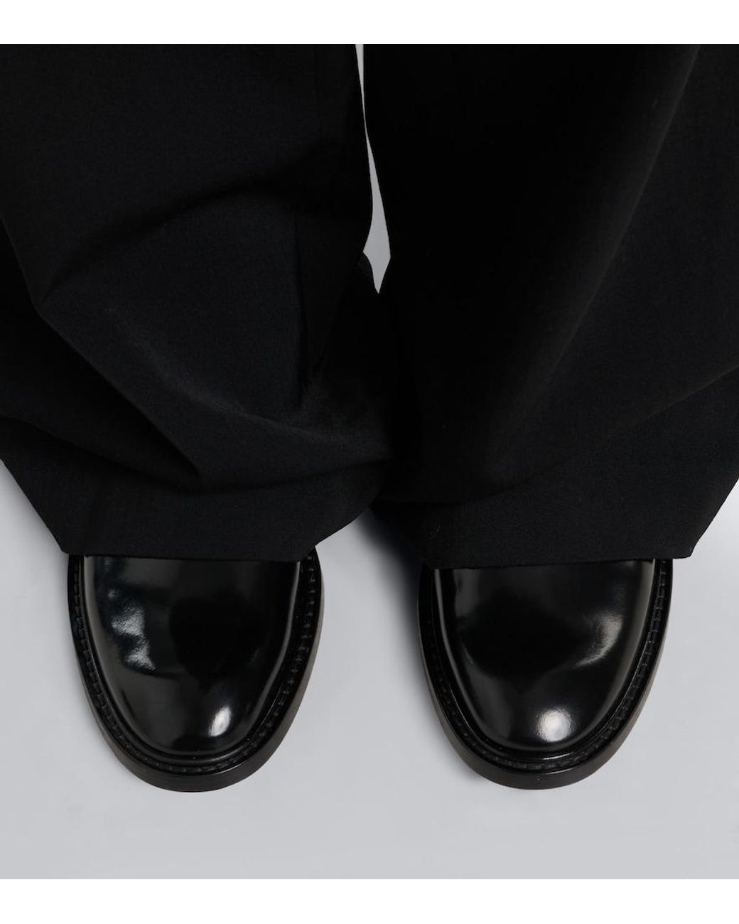 The Row Black Gable Leather Chelsea Boots