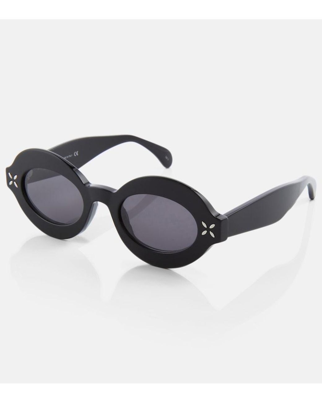 Alaïa Brown Oval Sunglasses