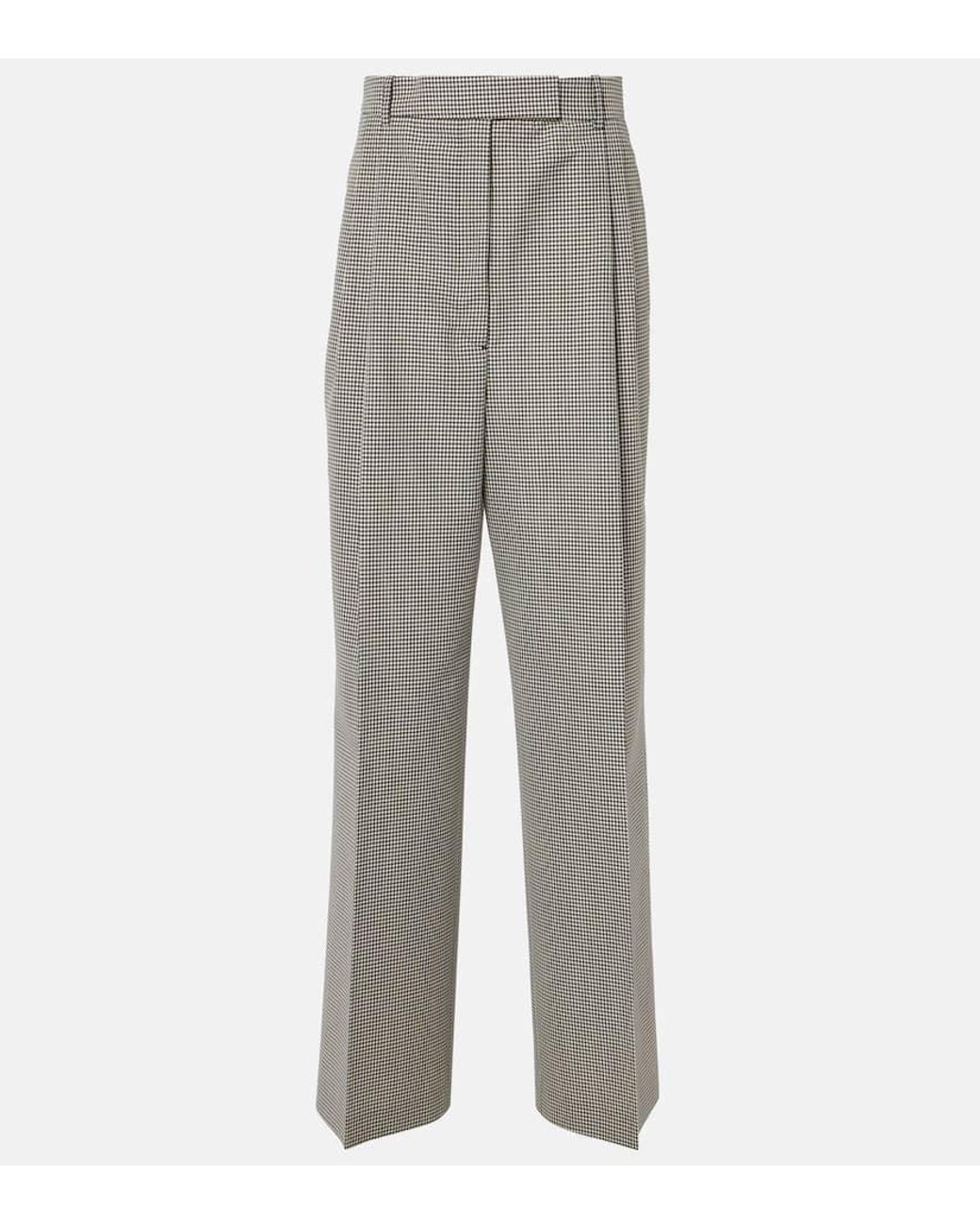 Rohe Gray Weite Hose Aus Einem Wollgemisch