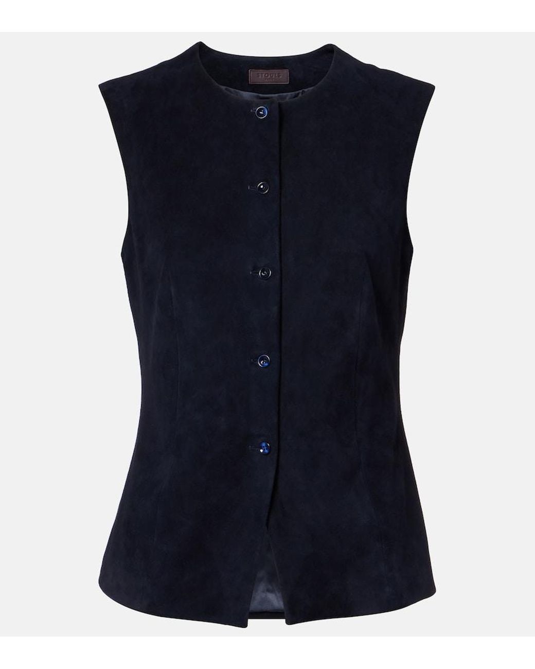 Stouls Blue Casino Suede Vest