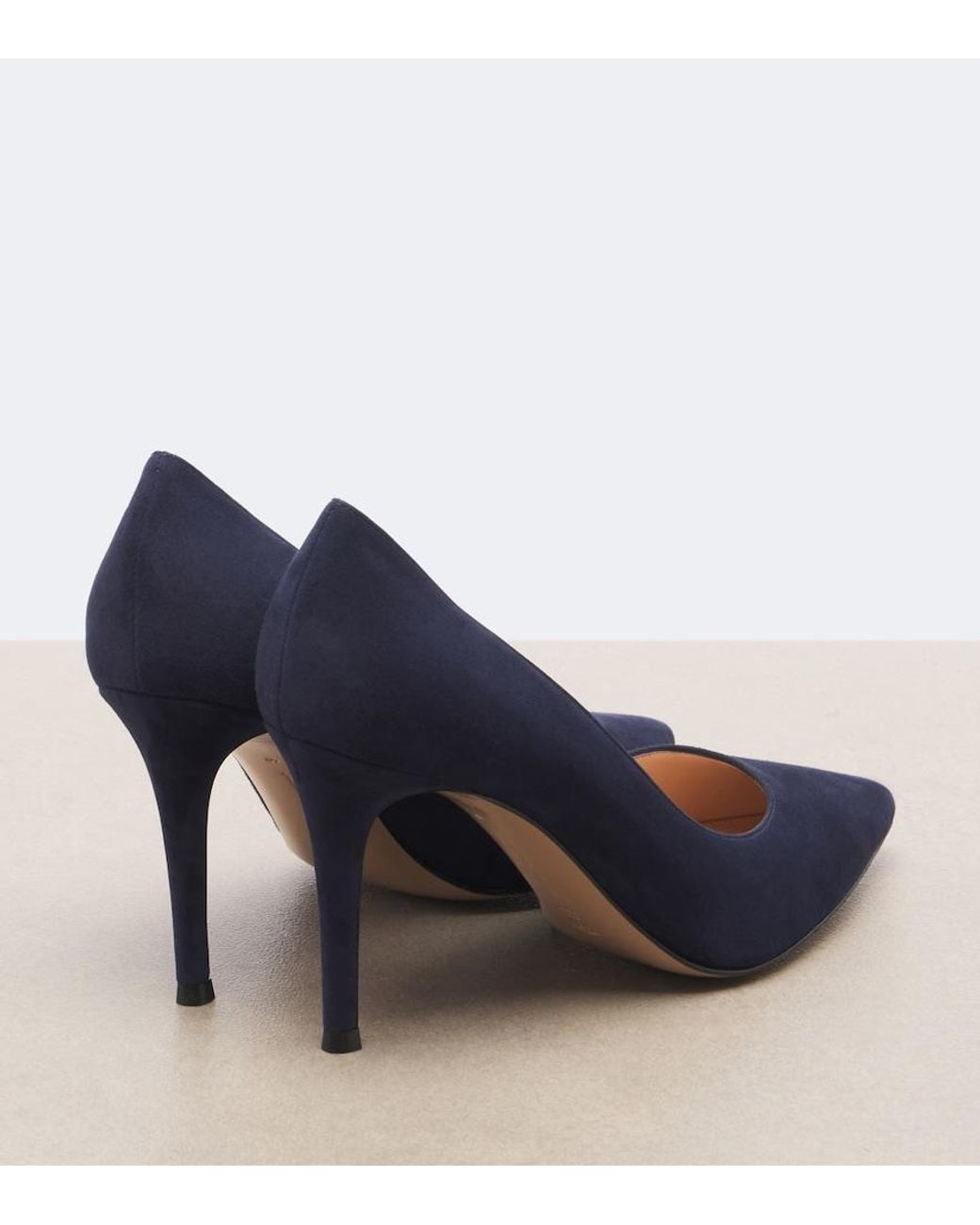 Gianvito Rossi Blue Gianvito Suede Pumps