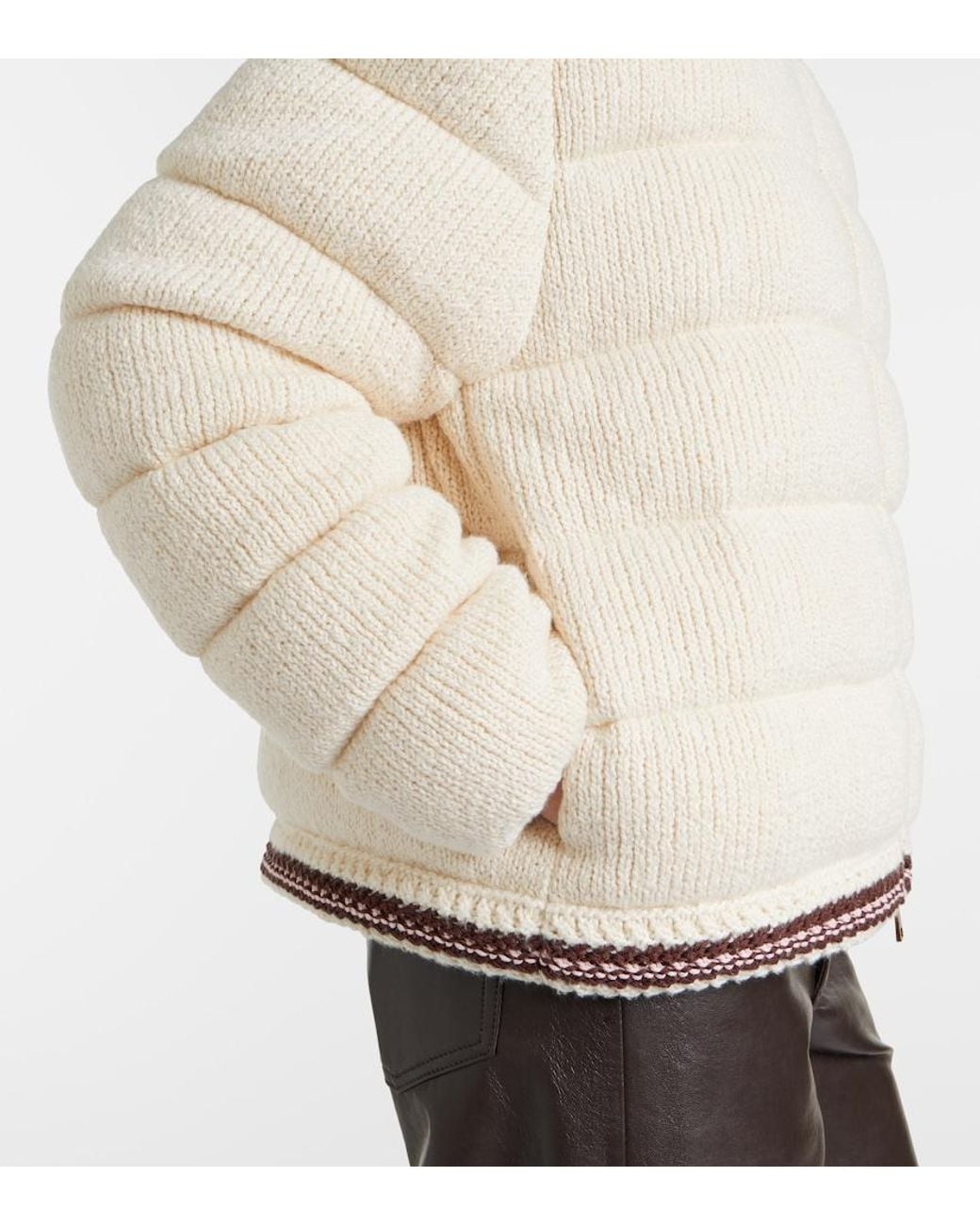 Moncler Natural Cotton Down Jacket