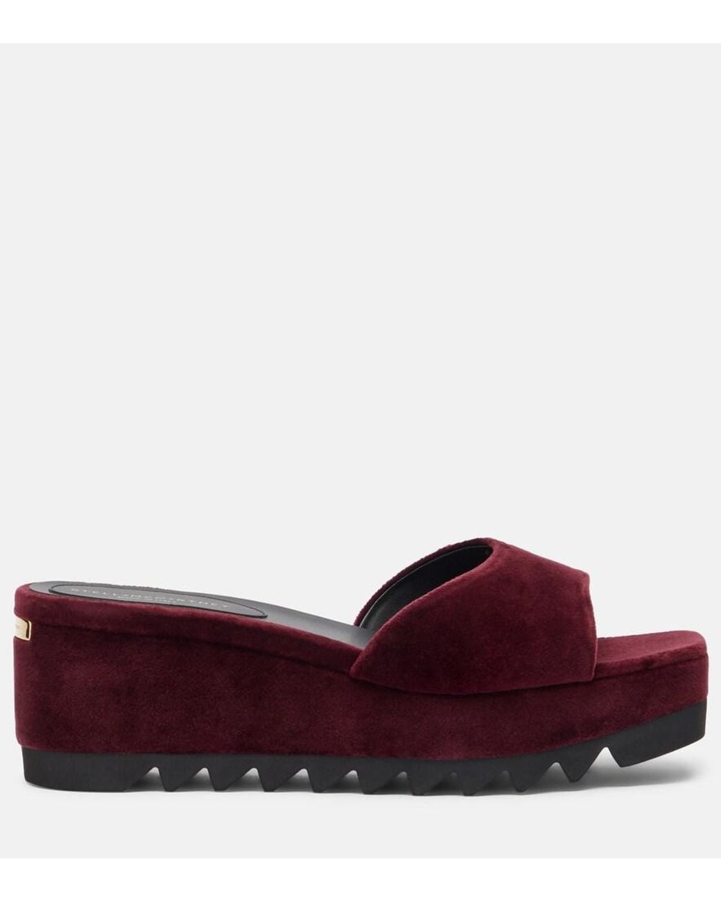 Mules Compensees Sneak Elyse Stella McCartney en coloris Red