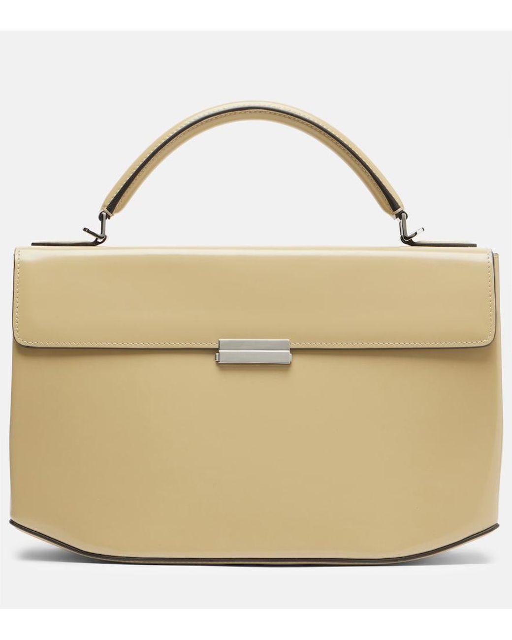 Totême Natural Box Small Leather Top-Handle Bag