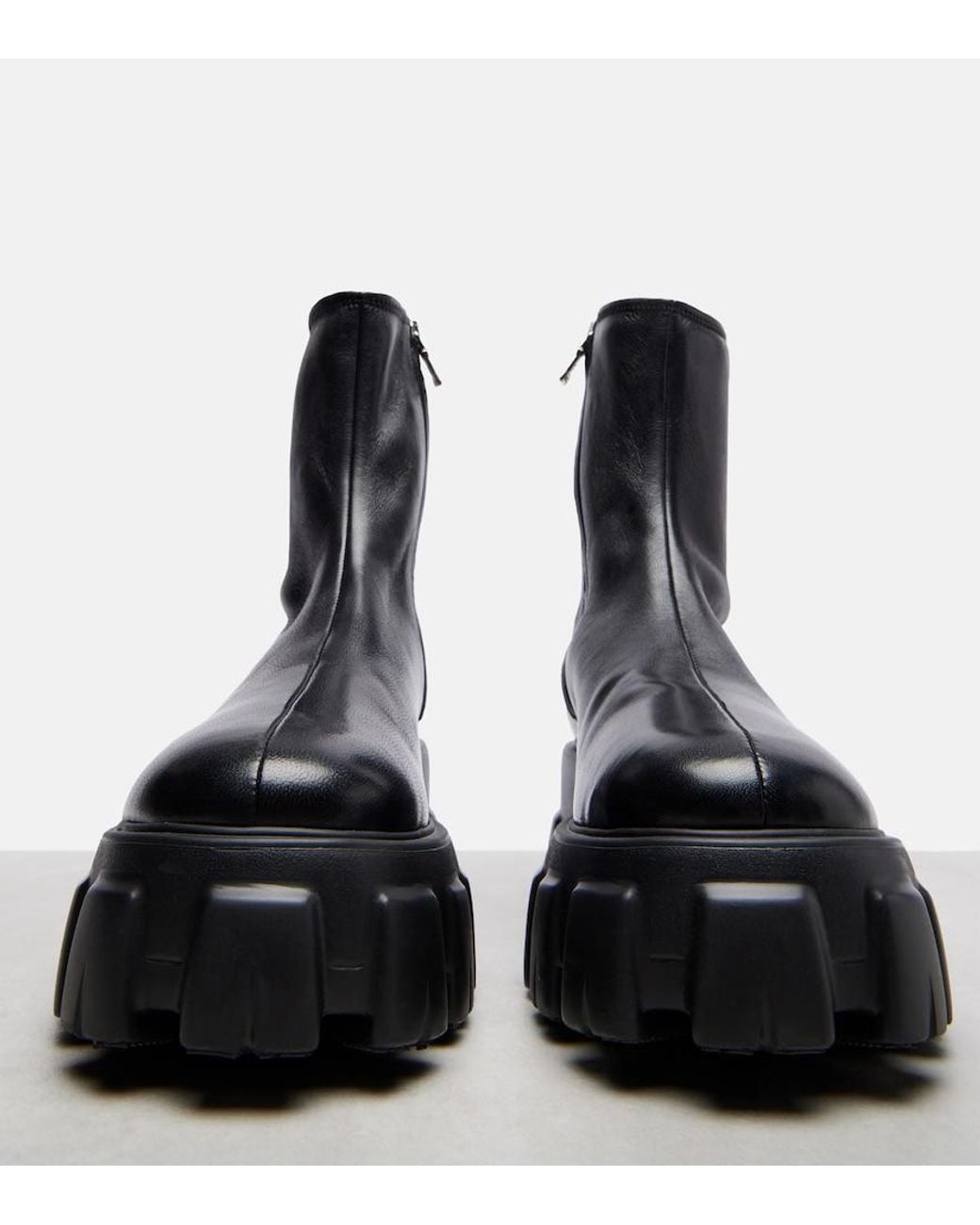 Stivaletti Monolith di Prada in Black