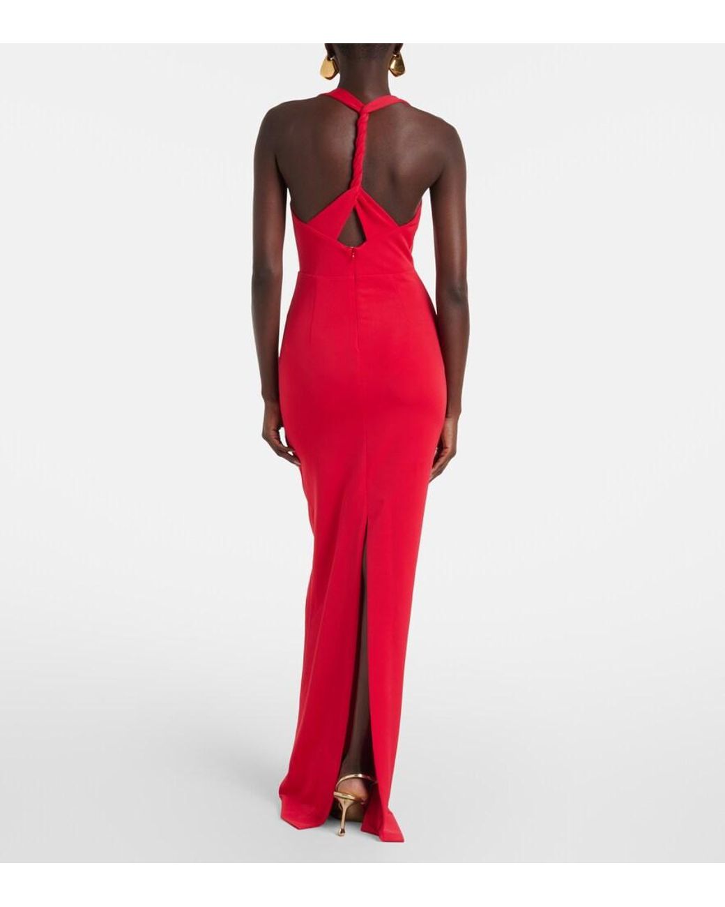 Rebecca Vallance Red Carmine Gown