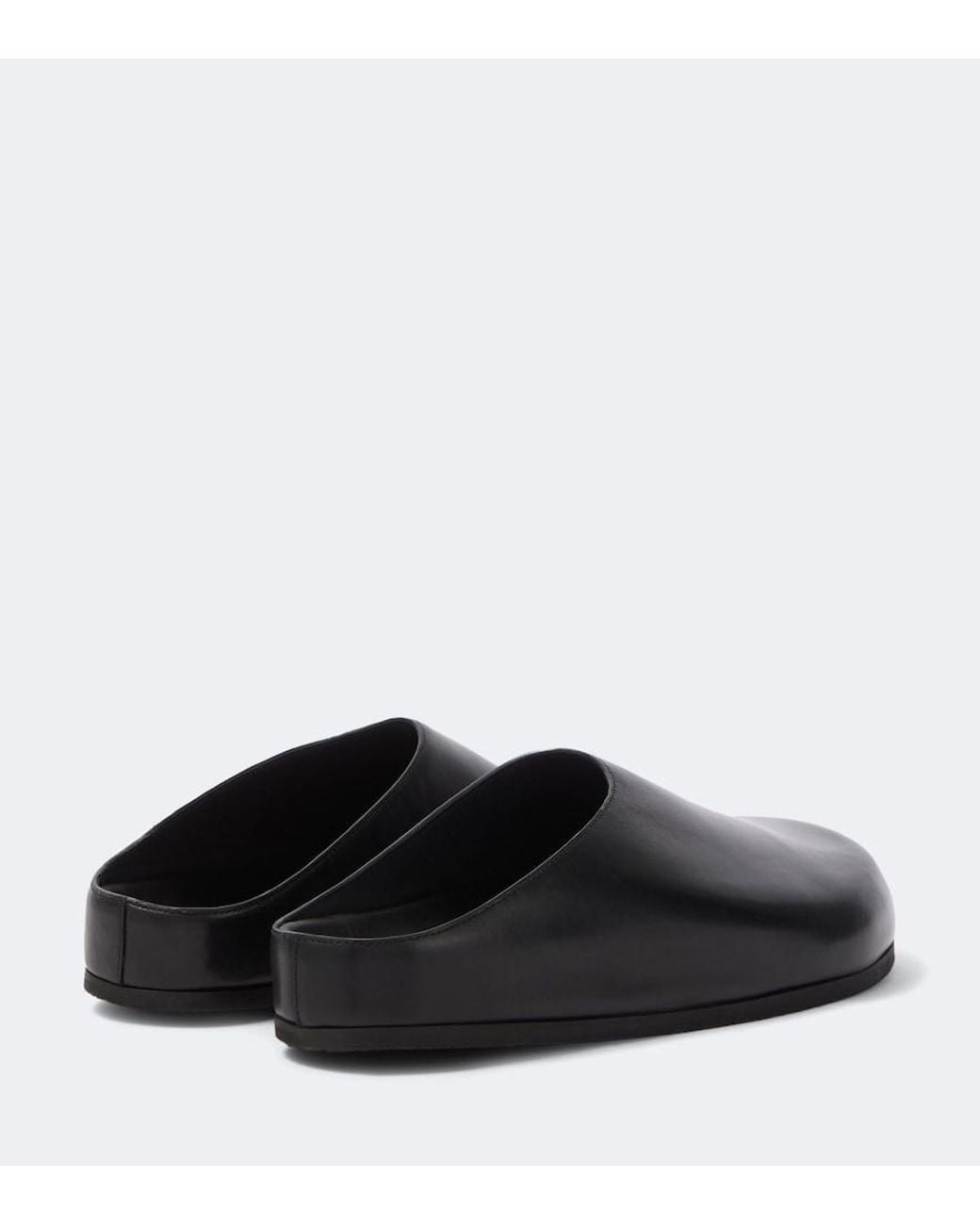 Studio Nicholson Black Wearing Leather Mules for men