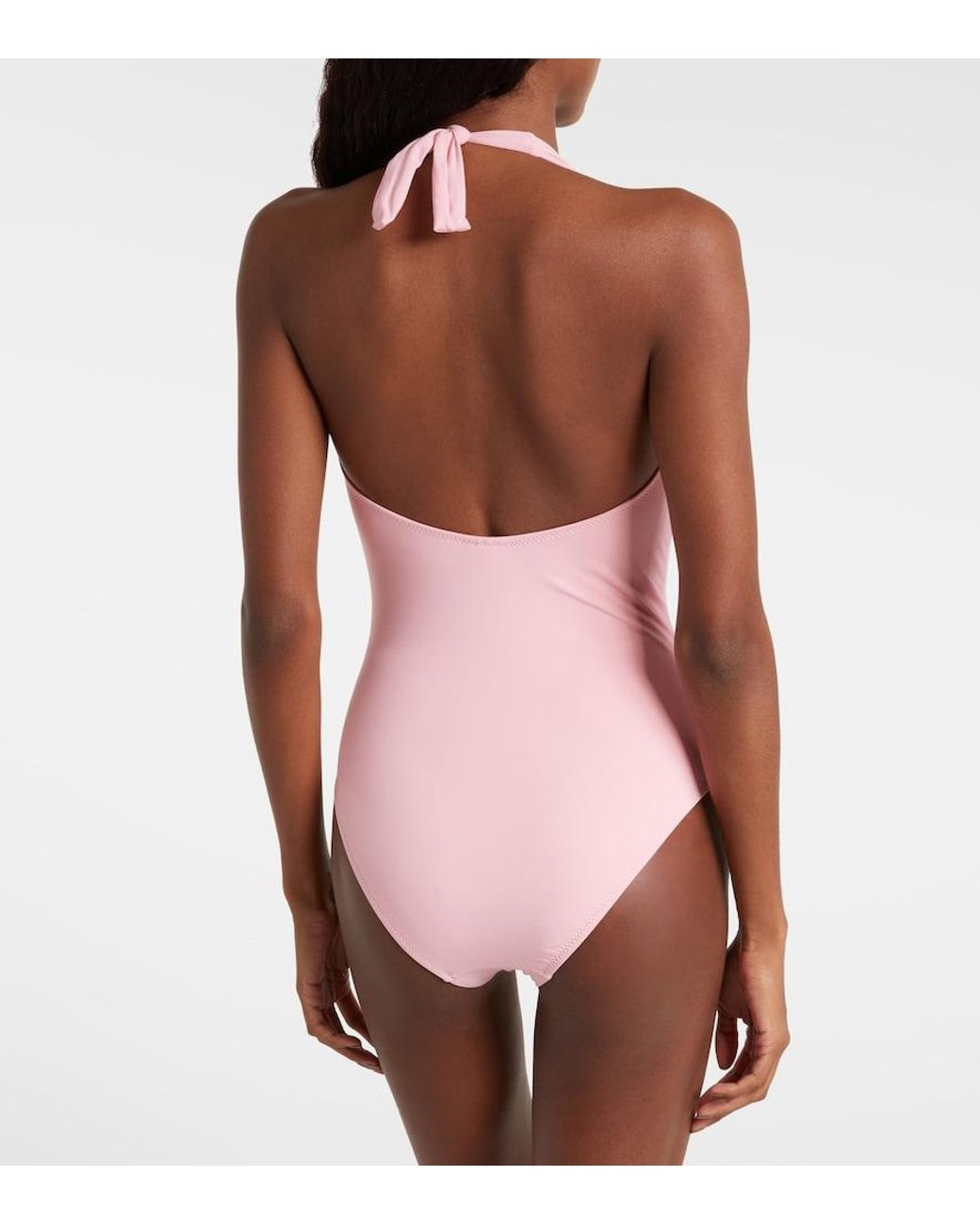 Melissa Odabash Pink Tampa Halterneck Swimsuit
