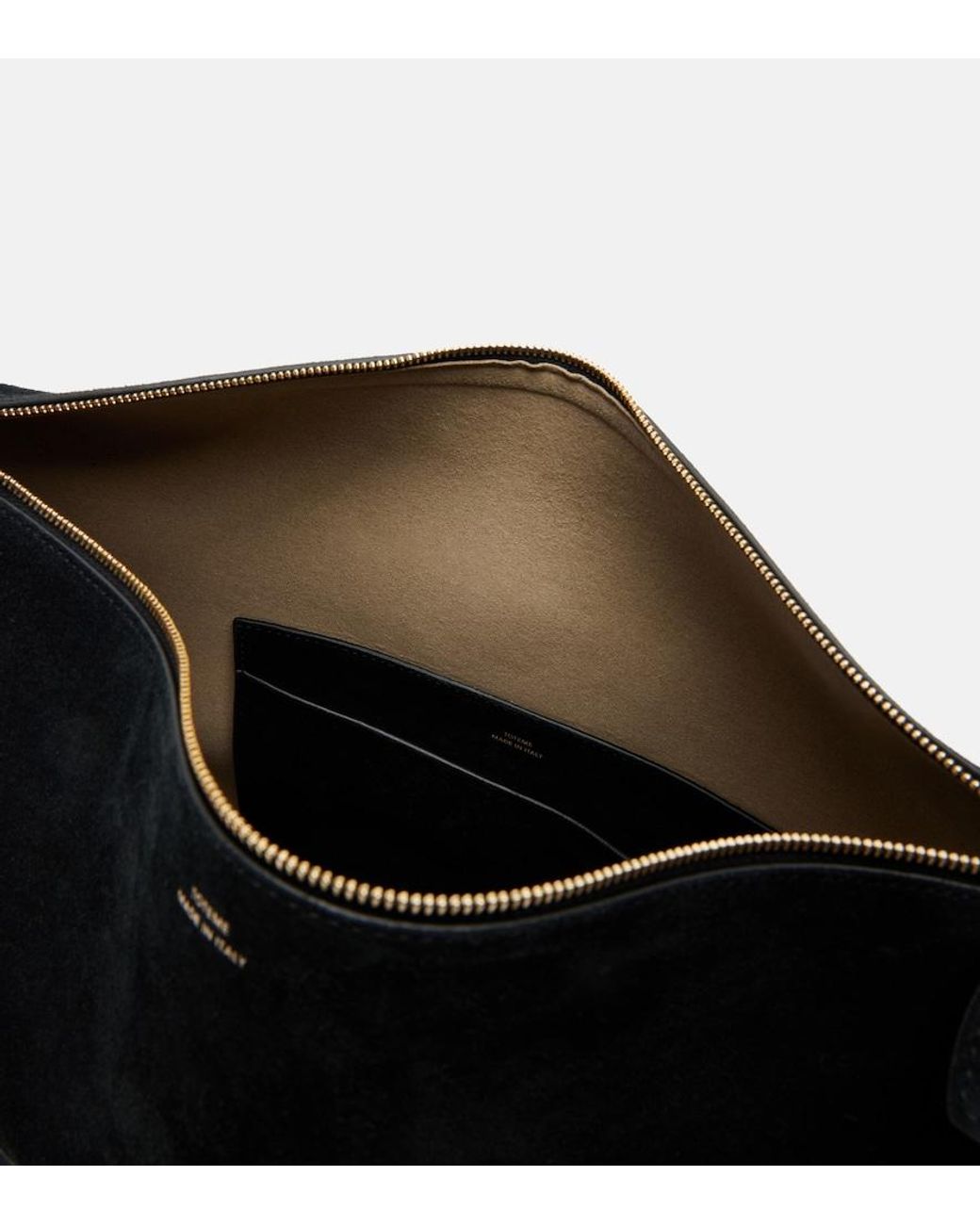 Totême Black Suede Tote Bag