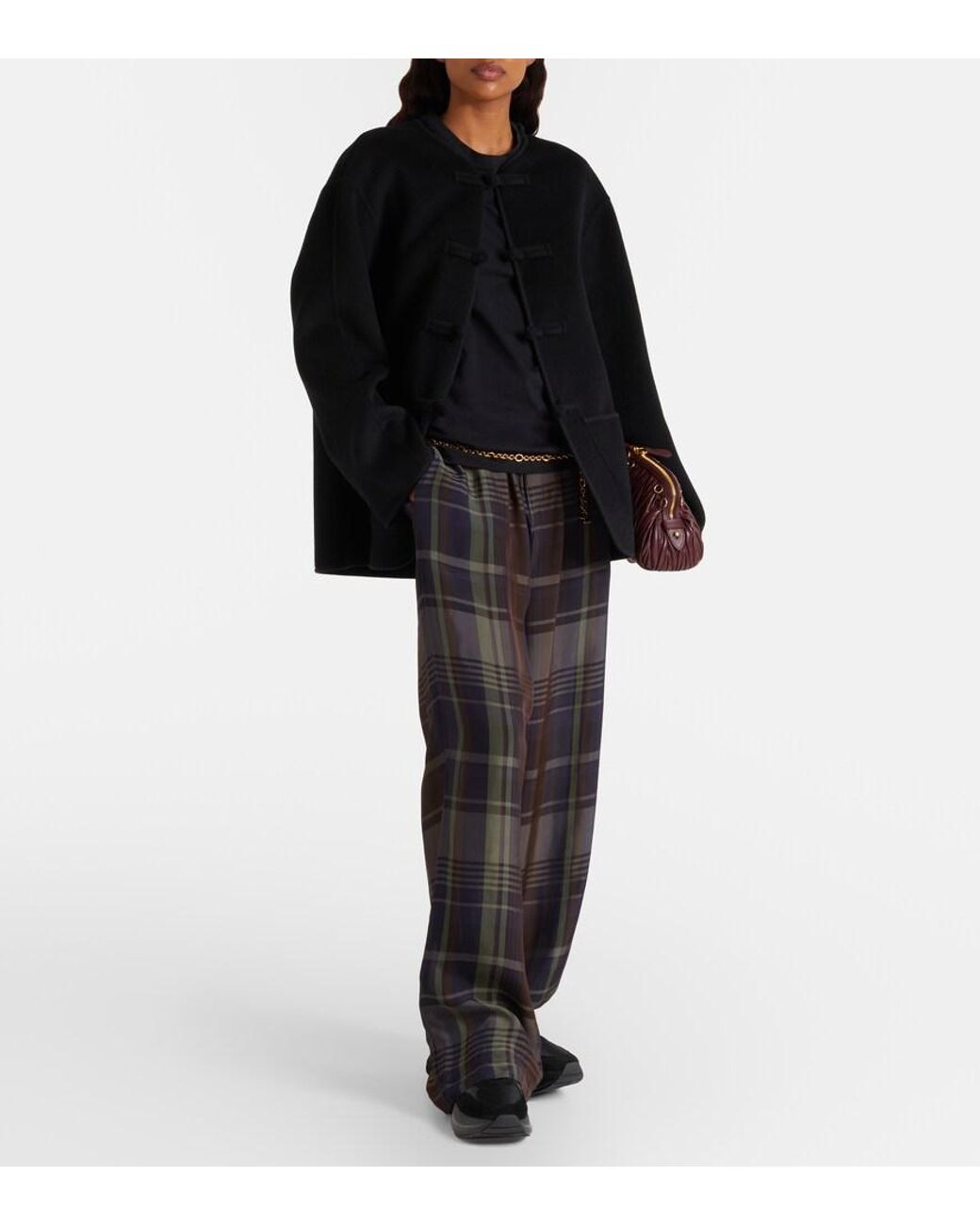 Hogan Black Maxi I Active Suede-Trimmed Sneakers