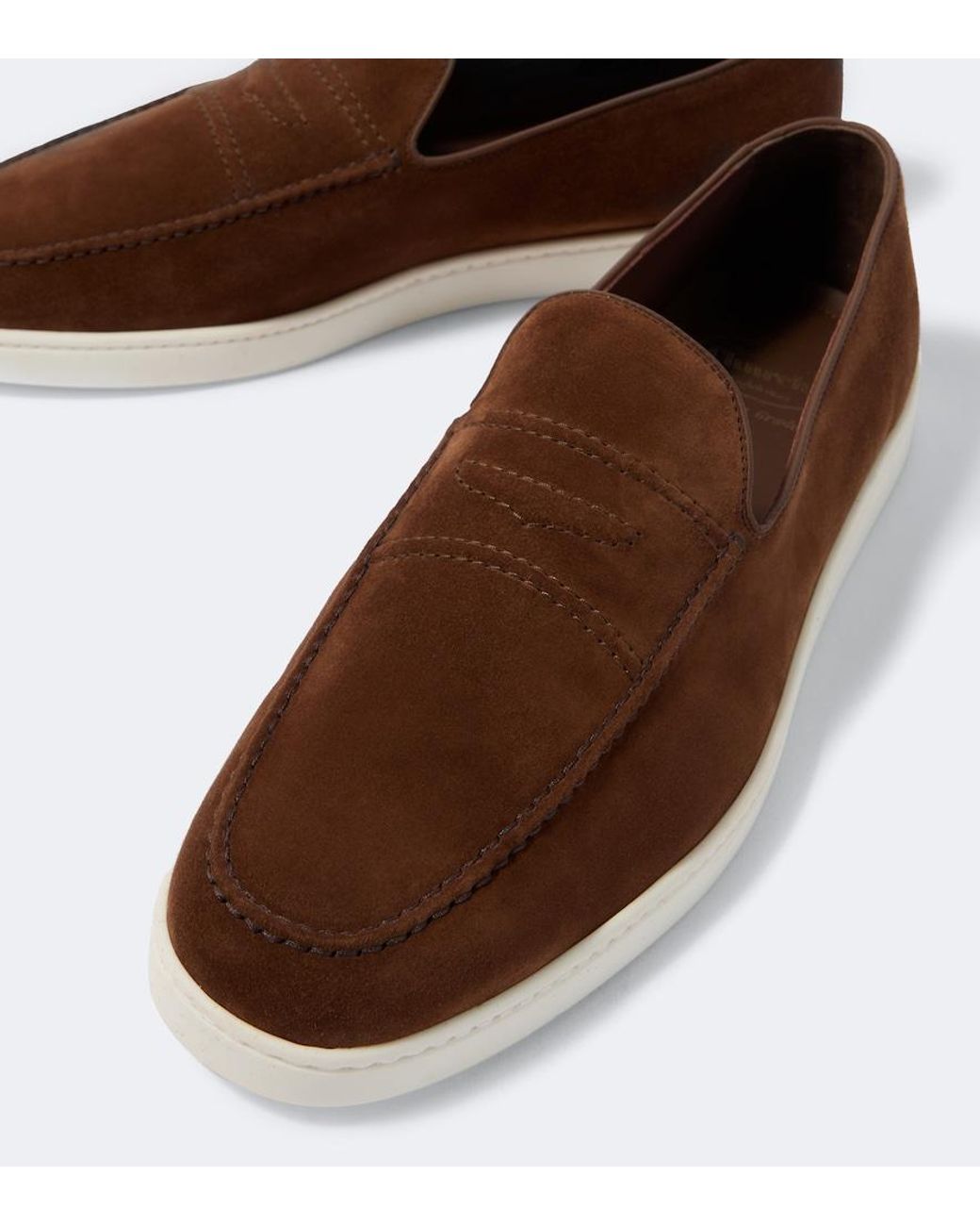 Church's Brown Peebles Suede Loafers for men