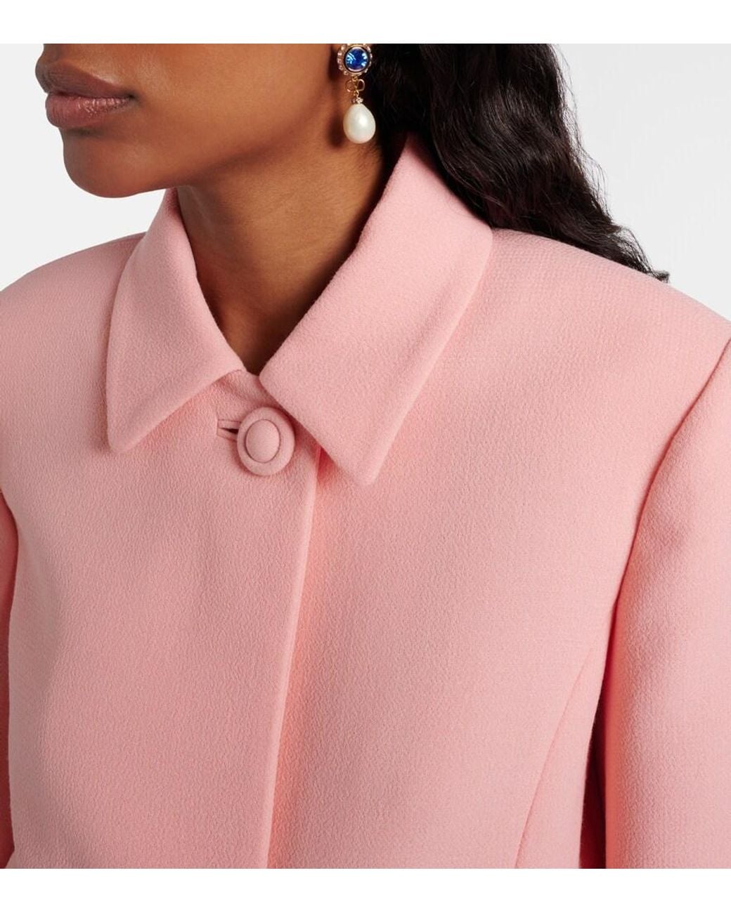 Valentino Pink Vgold Virgin Wool Jacket