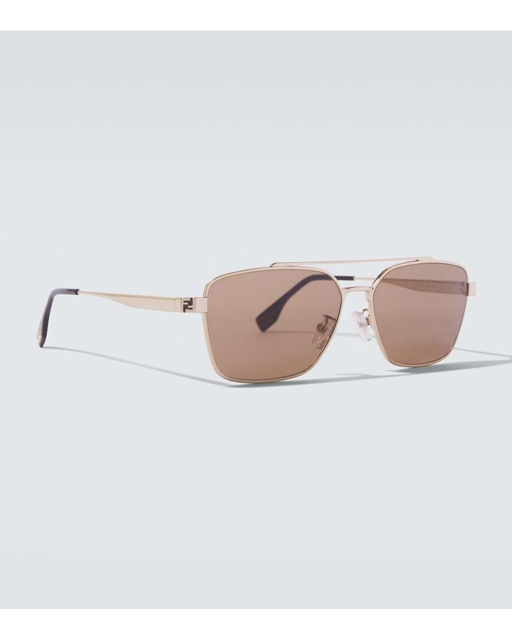Fendi Brown Sky Navigator Sunglasses for men