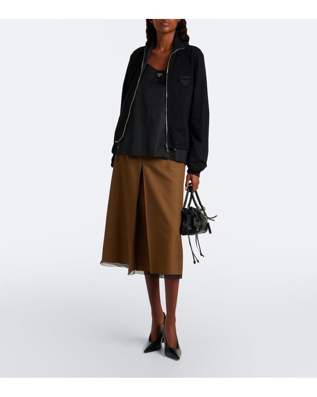 Giacca Blouson di Prada in Black