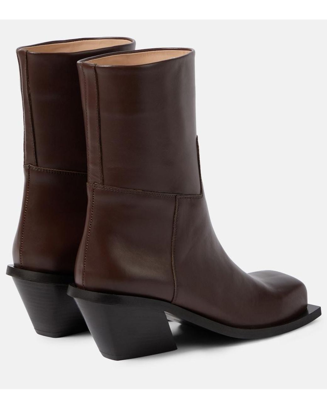 Gia Borghini Brown Blondine Leather Ankle Boots