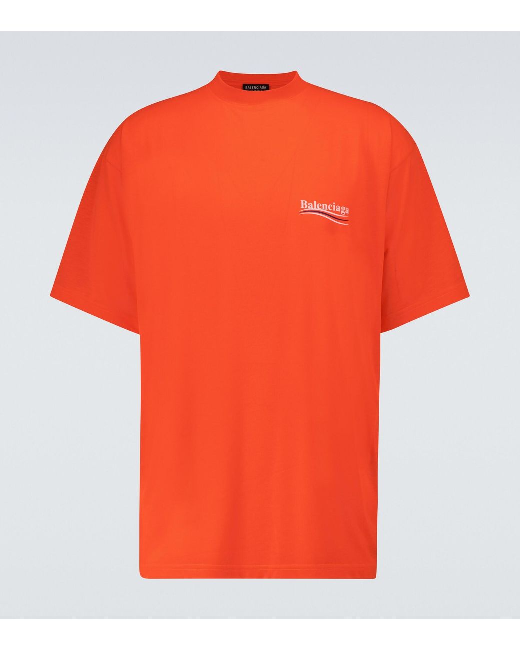 Balenciaga Political Campaign ラージフィットTシャツ Men's Political Campaign T-shirt Large Fit in Black