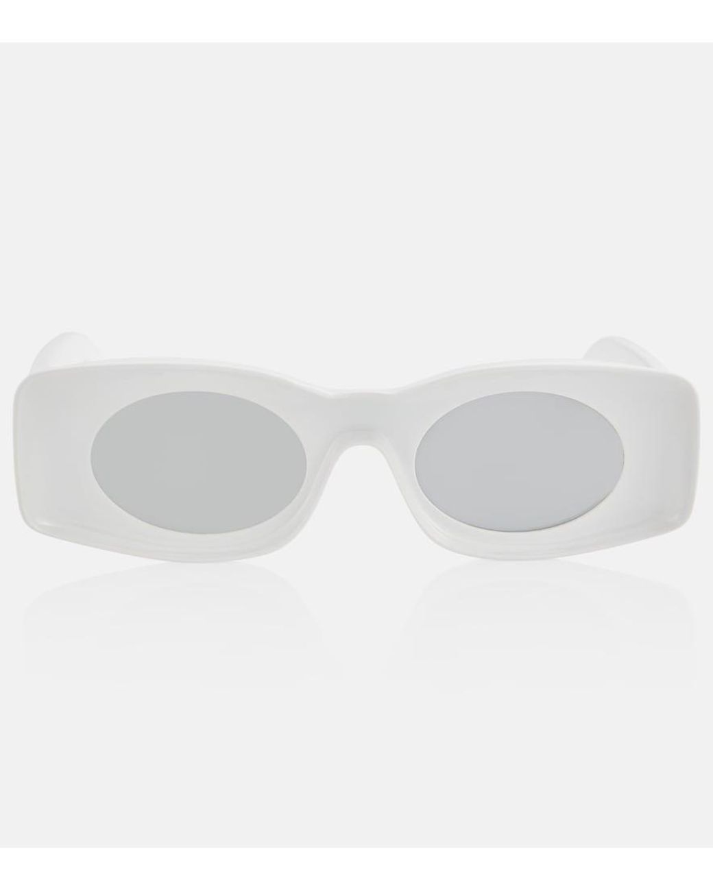 Loewe White Paula's Ibiza Rectangular Sunglasses