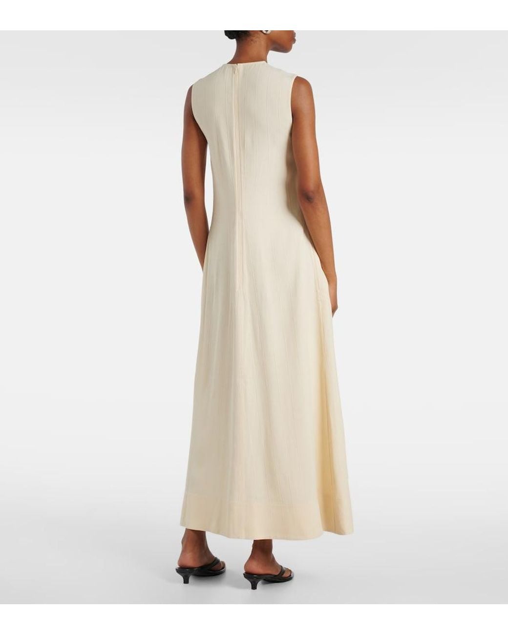 Totême Natural Striped Maxi Dress