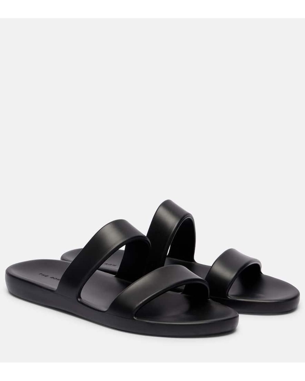 靴 THE ROW FOAM FLAT SANDALS INRUBBER The Row Foam Rubber Sandals in Black | Lyst