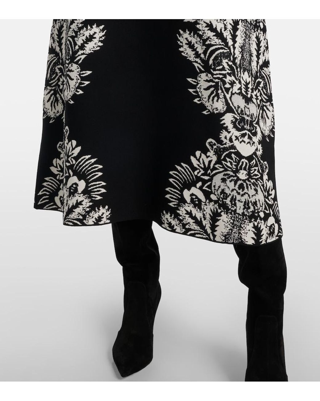 Ulla Johnson Black Liana Jacquard Midi Dress