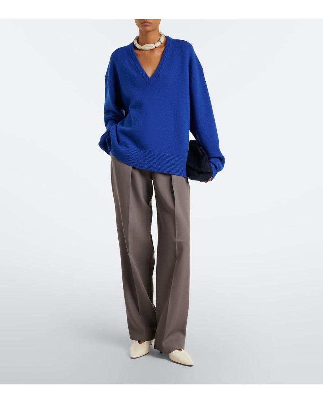 Extreme Cashmere Blue N°457 Jack Cashmere-Blend Sweater