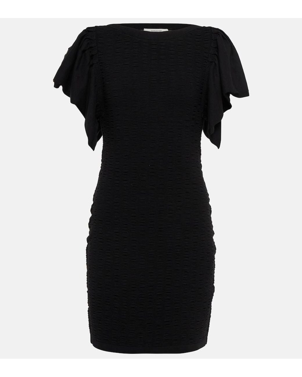 Dorothee Schumacher Black Cotton-Blend Minidress