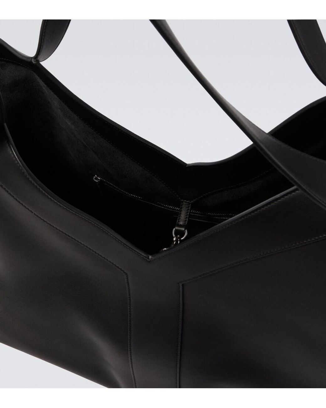 Saint Laurent Black Y Large Leather Tote Bag for men