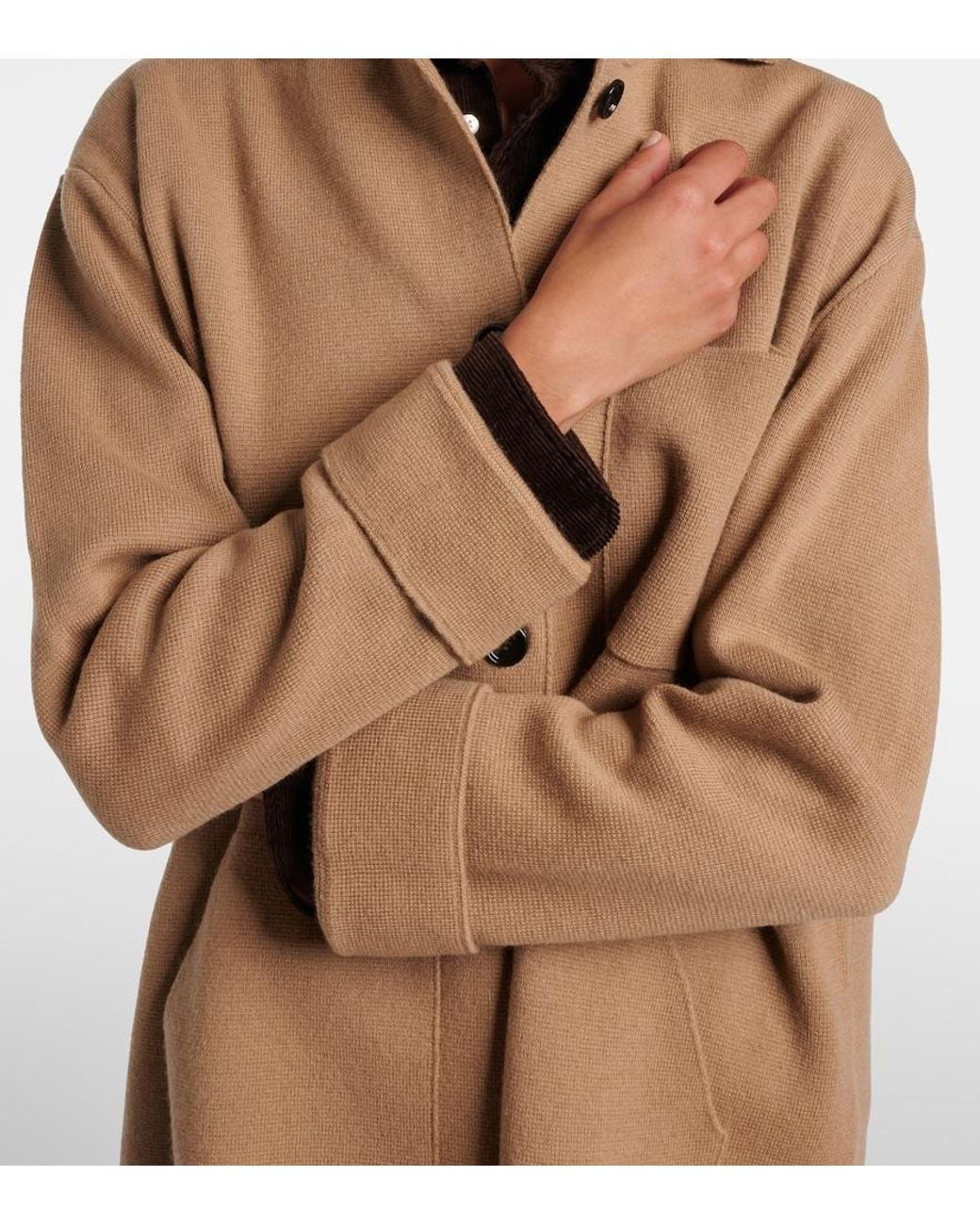 Jardin Des Orangers Brown Wool And Cashmere Cardigan