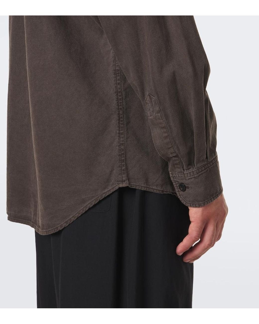 The Row Brown Sadel Denim Shirt for men