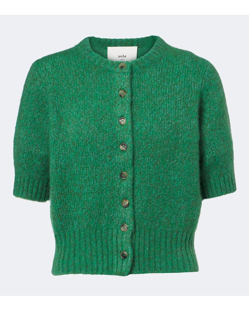 arch4 Green Rome Cashmere And Silk Cardigan