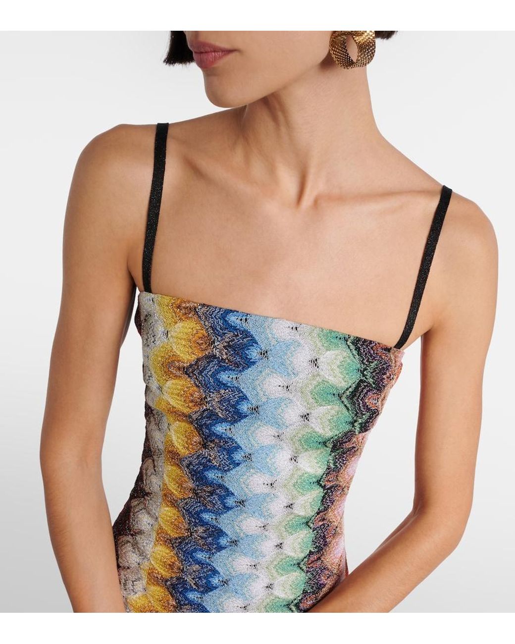 Missoni Blue Lame Minidress