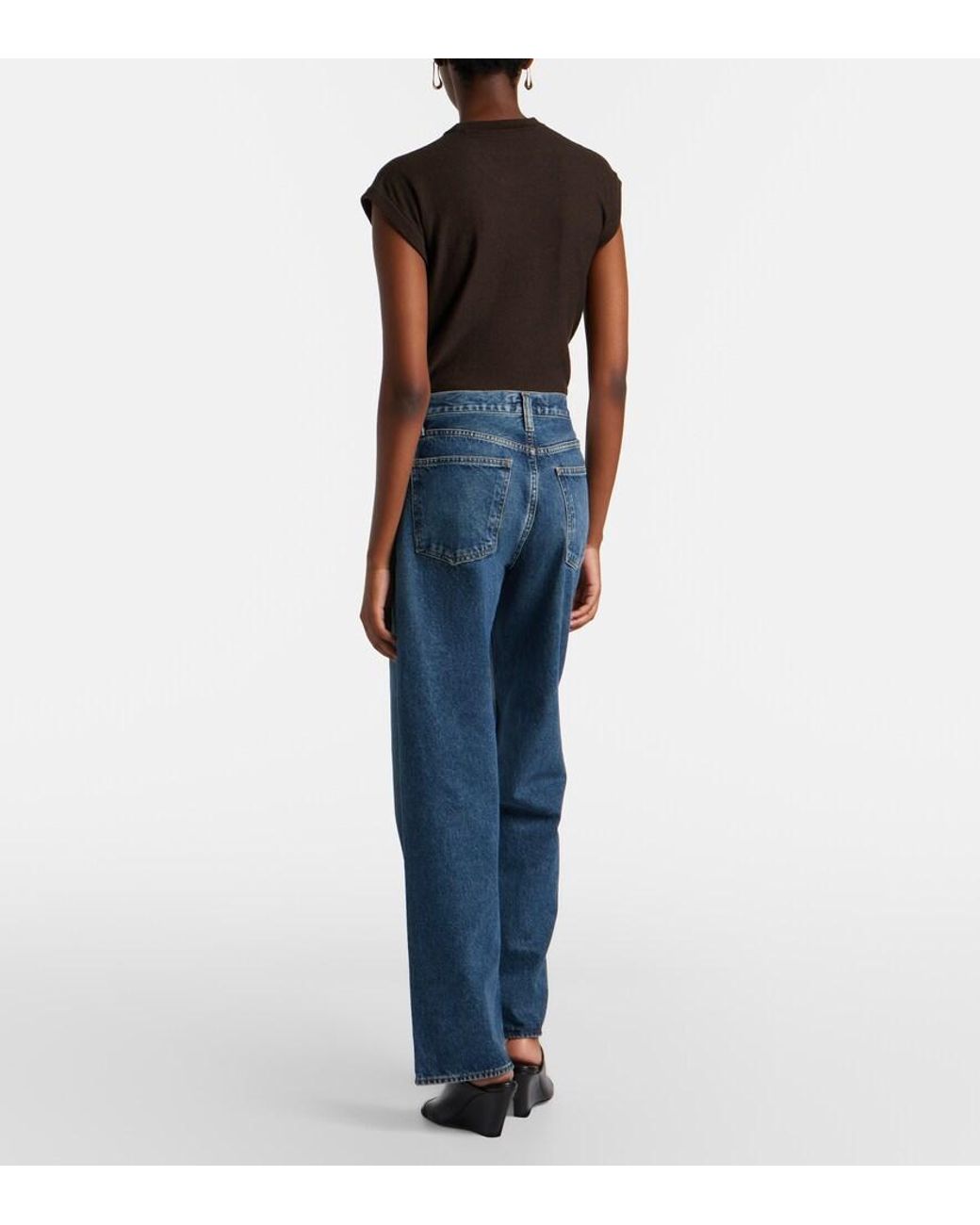 Jeans Barrel Arc Agolde de color Blue
