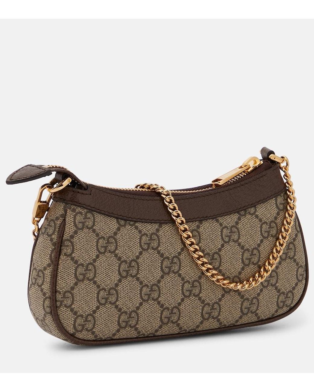 Gucci Ophidia Mini Bag in Brown | Lyst