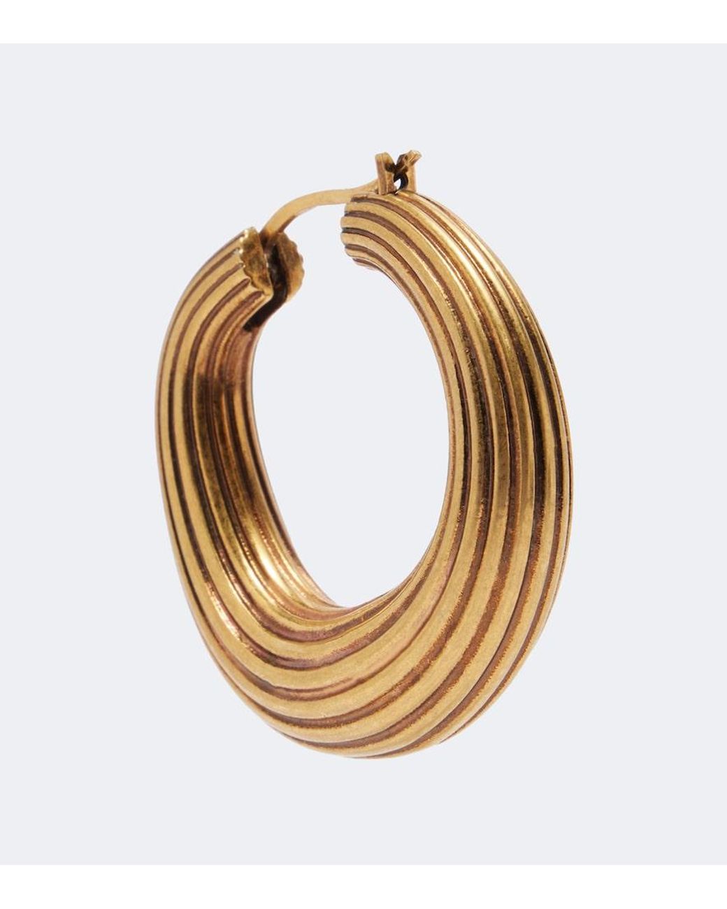 Khaite Metallic Santa Fe 18Kt-Plated Brass Earrings