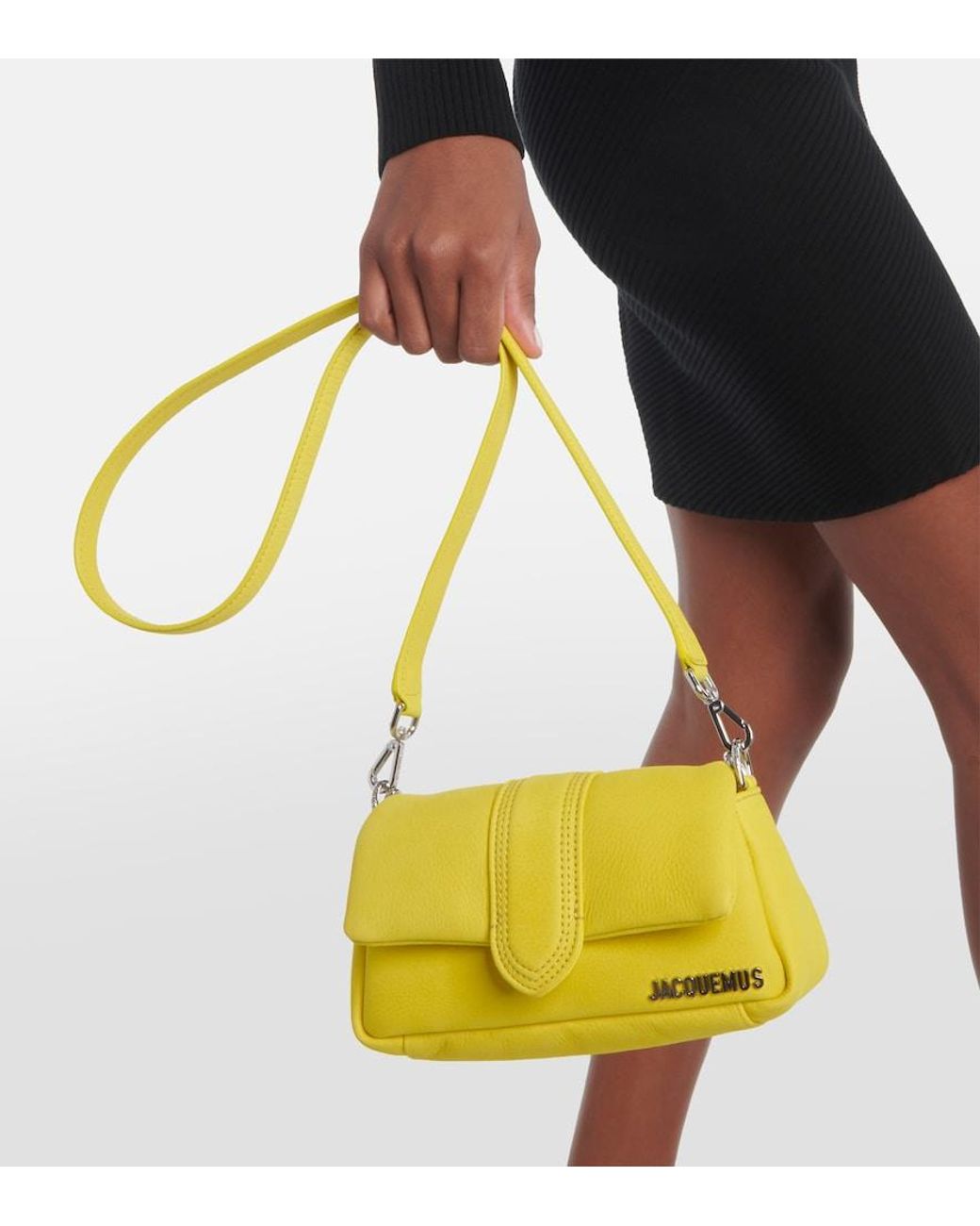 Jacquemus Yellow Le Petit Bambimou Leather Shoulder Bag