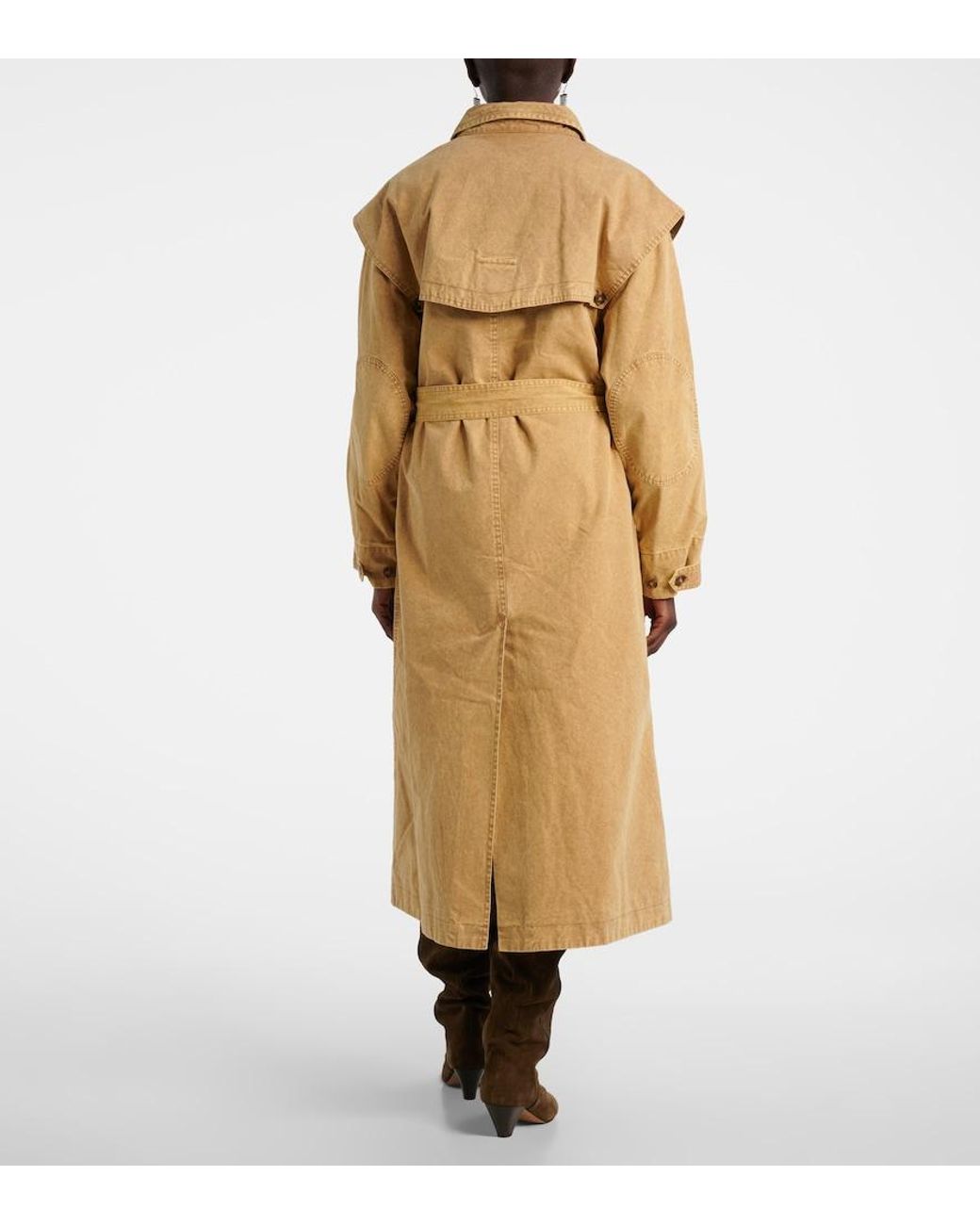Isabel Marant Natural Michaela Denim Trench Coat