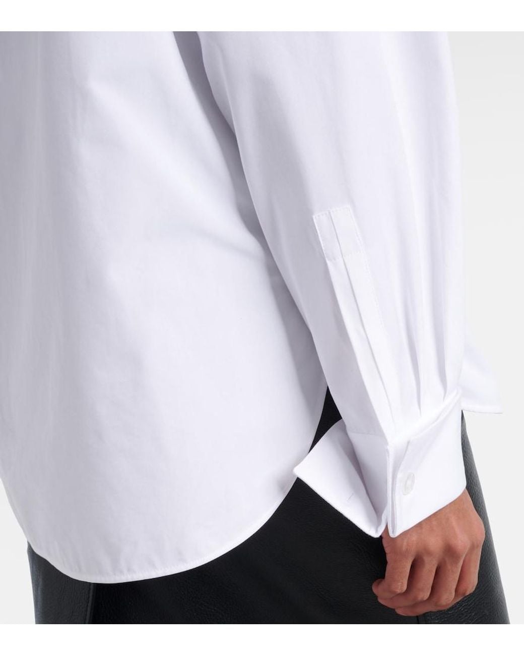 Saint Laurent White Cotton Poplin Shirt