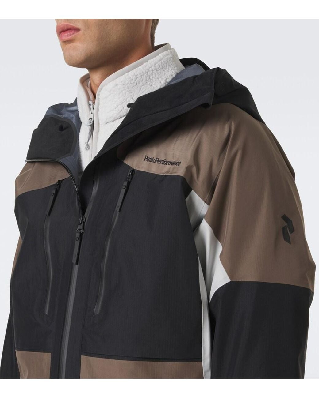 Peak Performance Brown Vertical Gore-Tex Ski Jacket for men