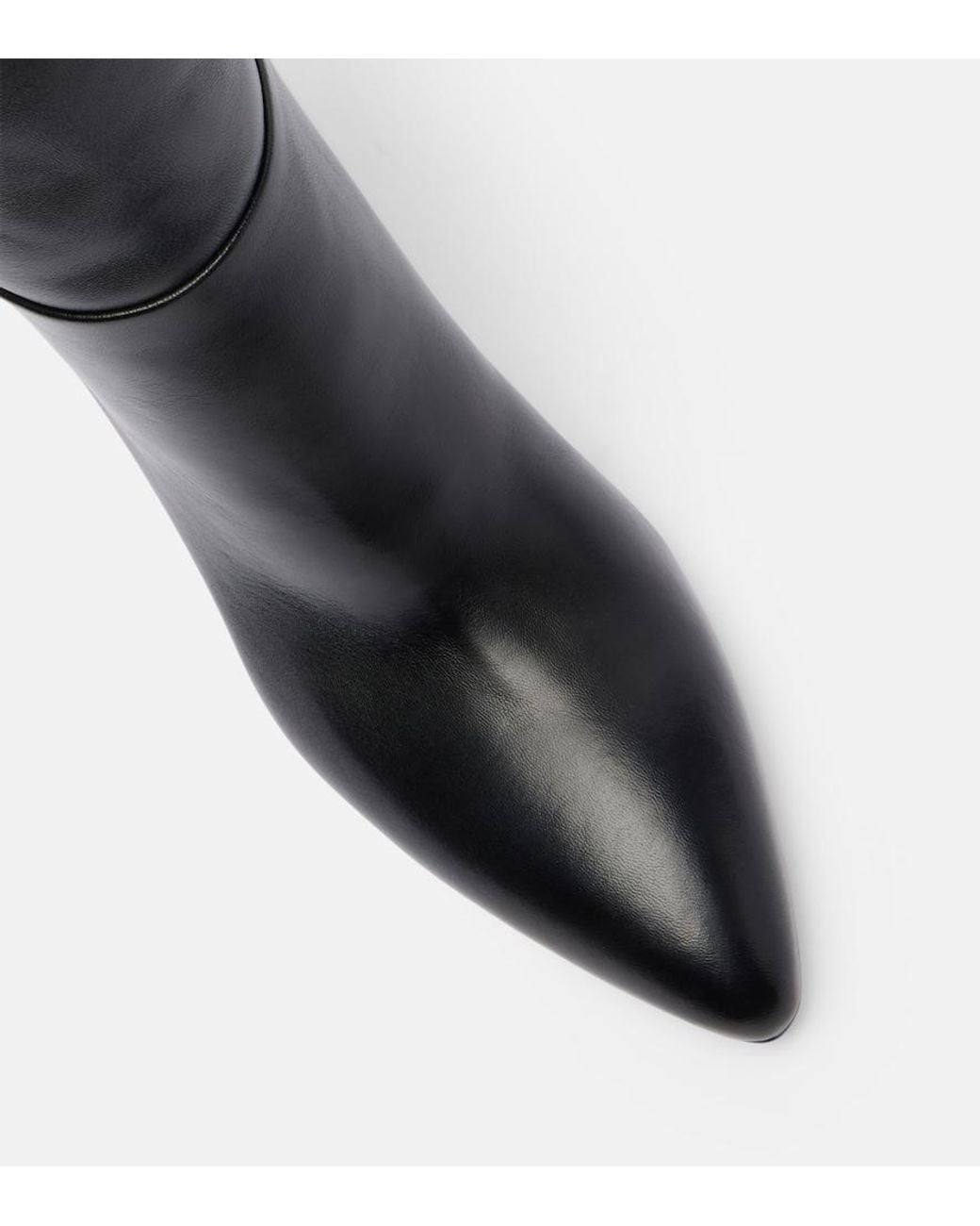 Paris Texas Black Elsa Leather Knee-High Boots