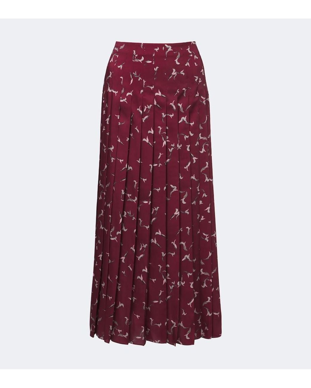 Altuzarra Purple Monti Printed Pleated Midi Skirt