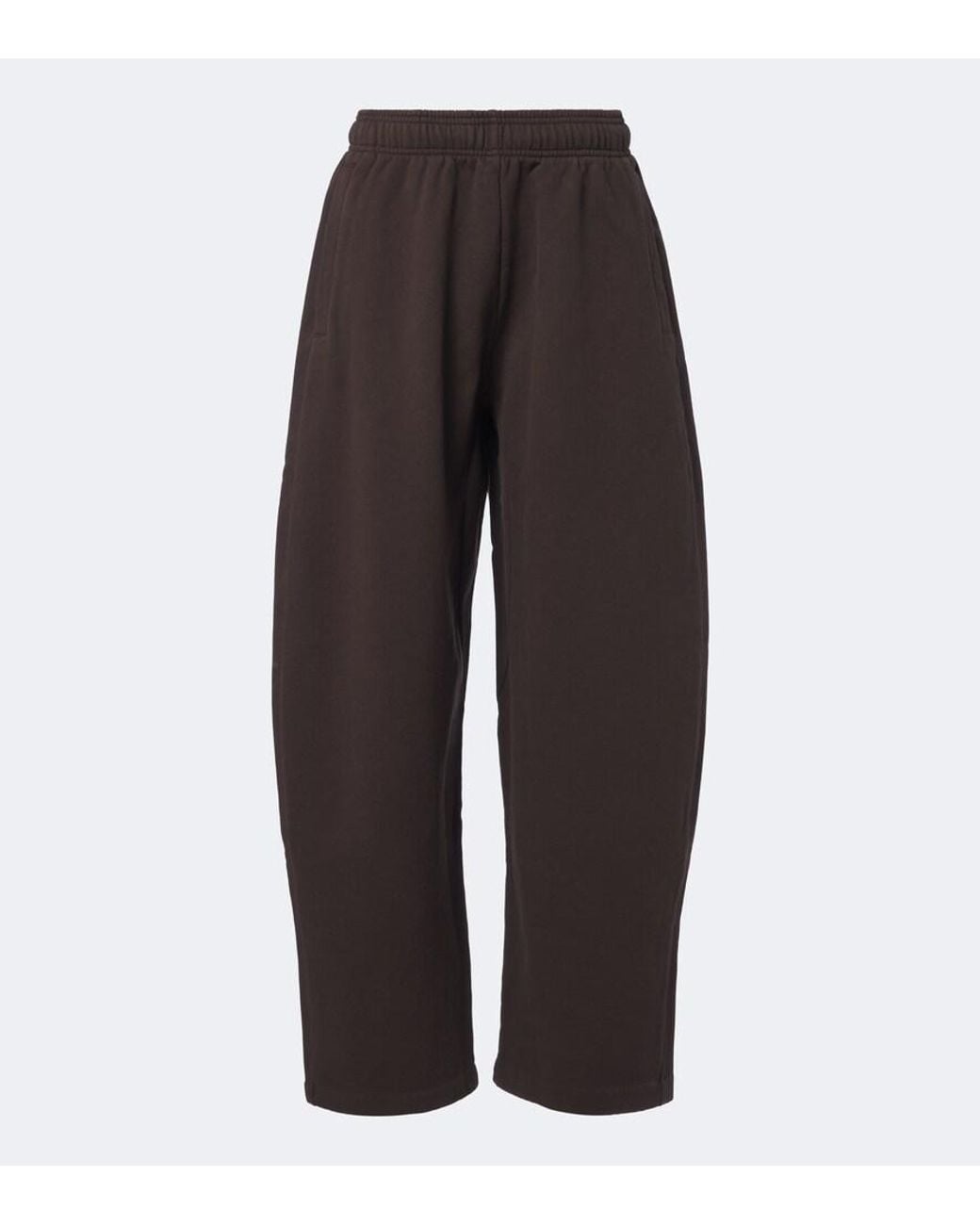 Jacquemus Brown Corso Cotton Fleece Sweatpants
