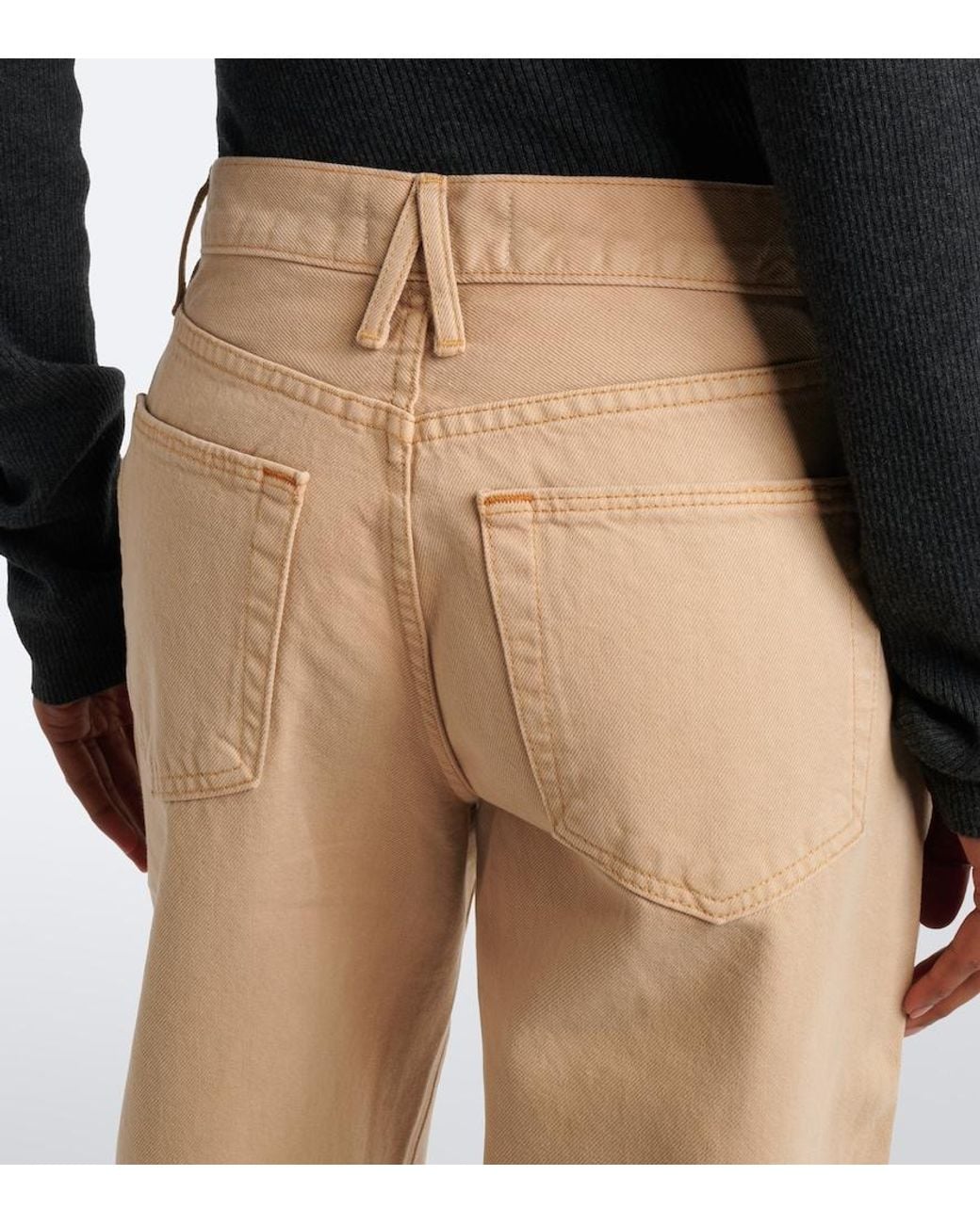 SLVRLAKE Denim Natural Ella Barrel-Leg Jeans