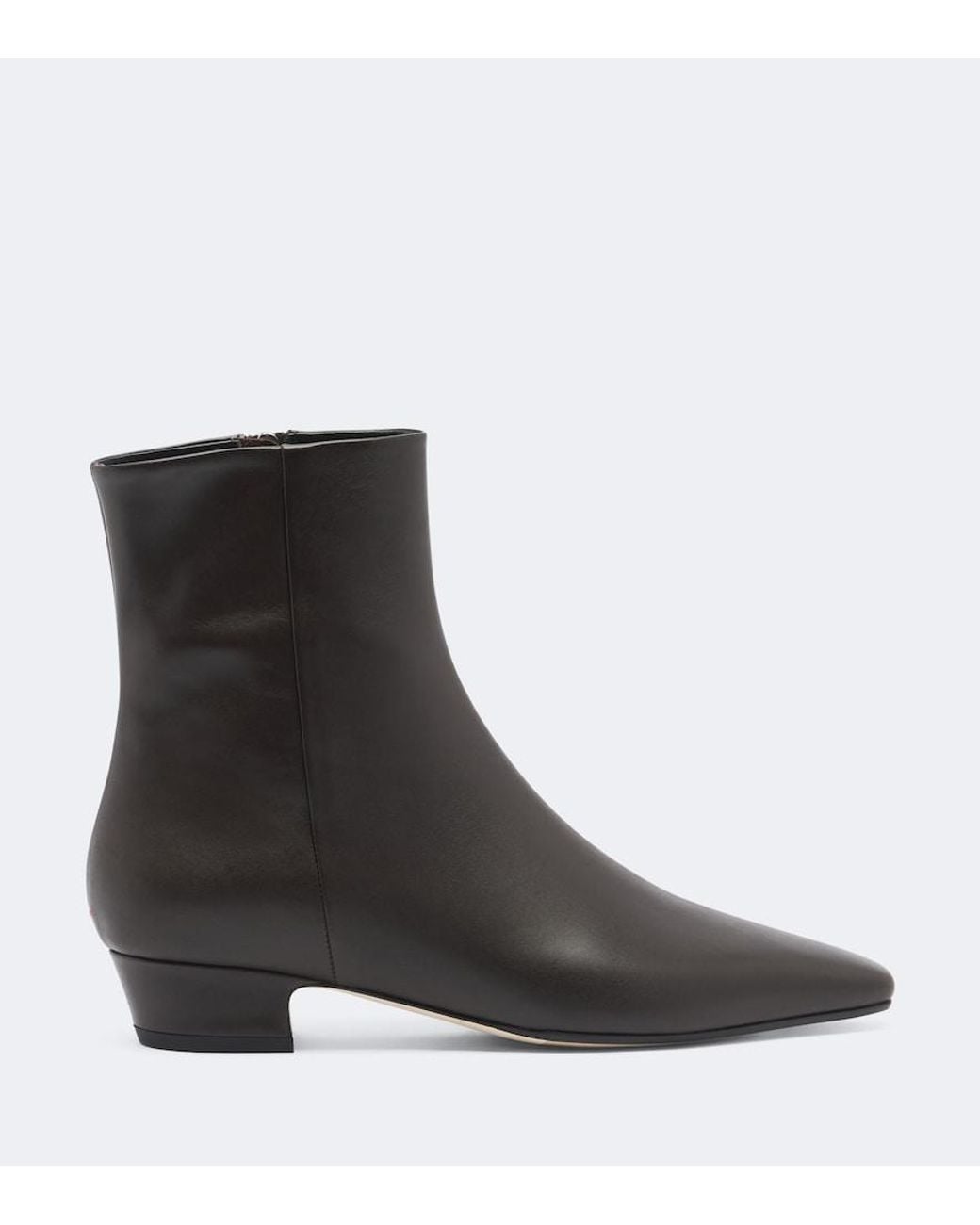 Aeyde Black Yasmin Leather Ankle Boots