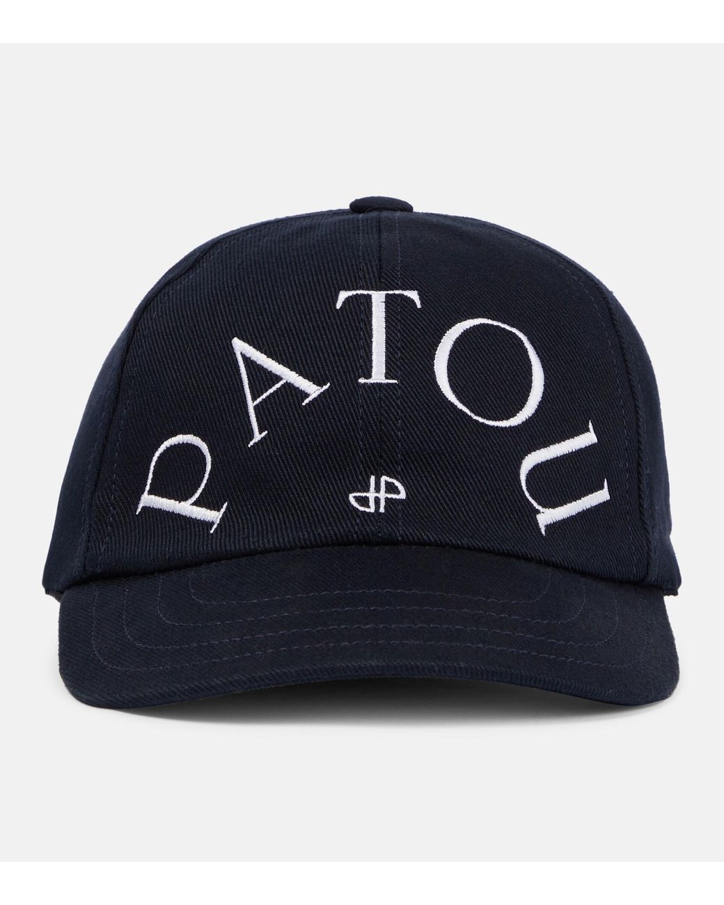 Patou Logo Canvas Baseball Cap in Blue | Lyst