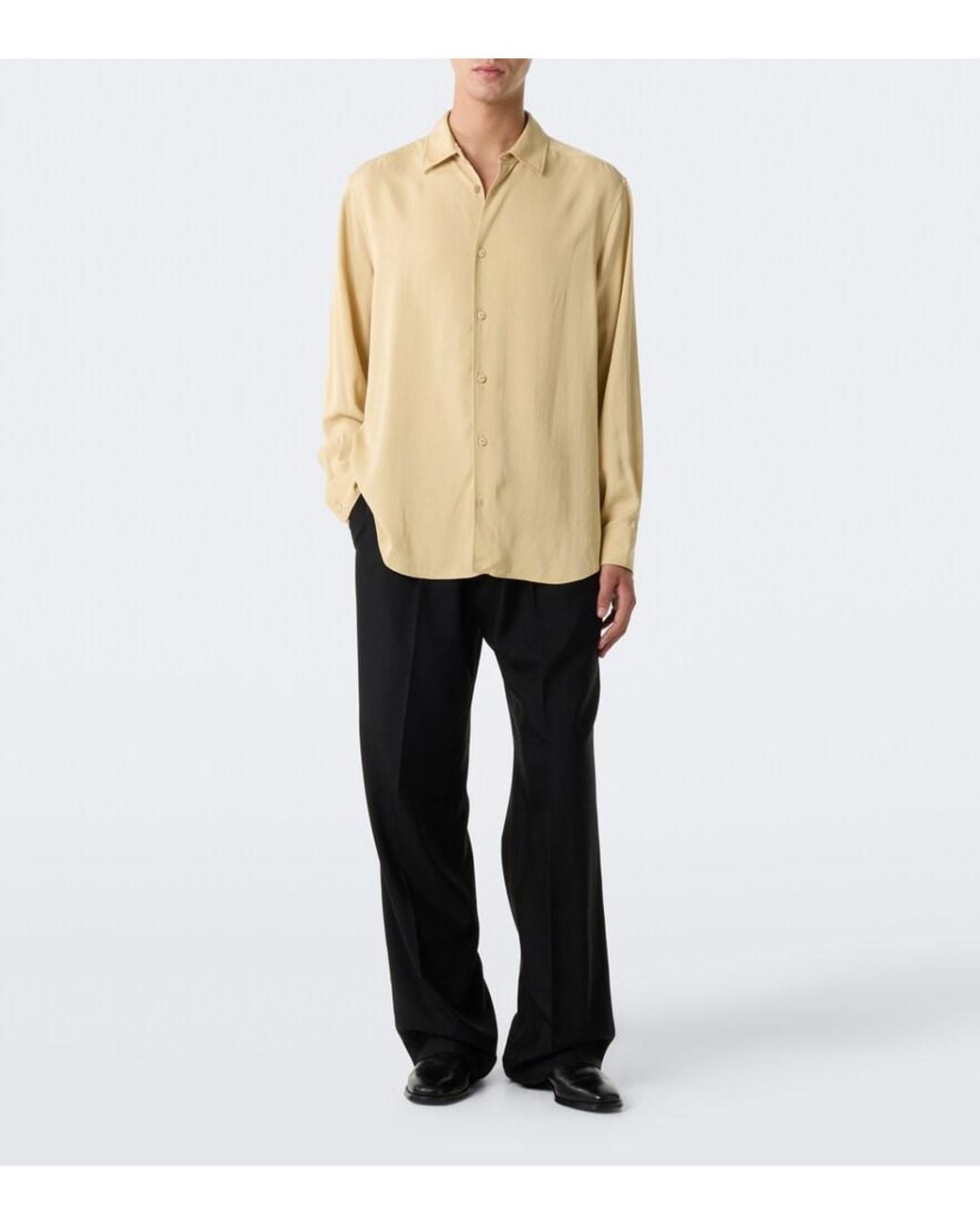 The Row Natural Victor Silk Shirt for men