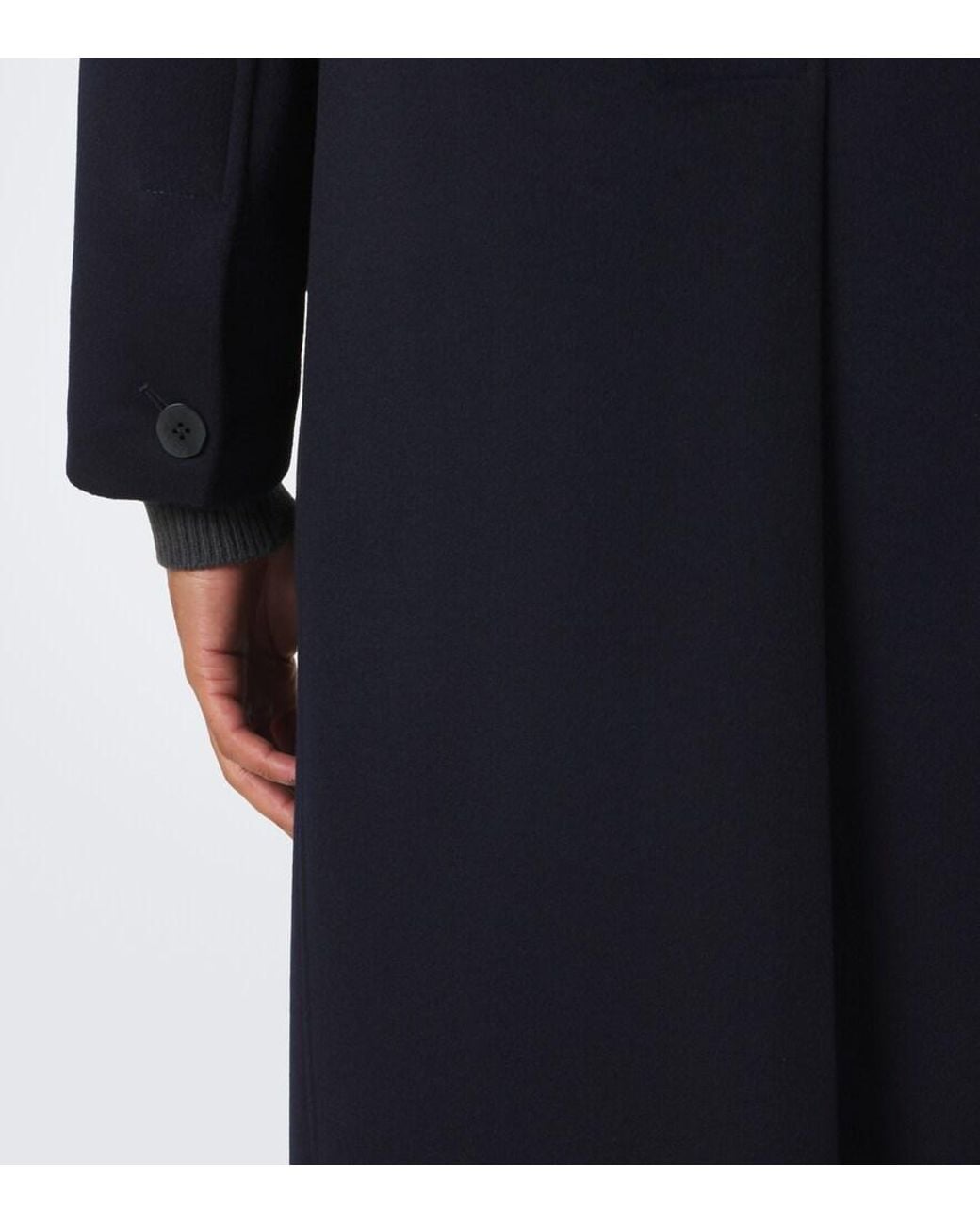 STÒFFA Blue Cashmere Overcoat for men